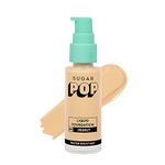 SUGAR POP Liquid Foundation - 04 Peanut - 30 ml | Water Resistant | Lasts Upto 10 Hrs | Super Matte | Full Coverage