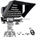 GVM Autocue Teleprompter for ipad Smartphone Tablet DSLR Camera Portable 10.5" Teleprompter Kit with Remote Control & App, Colorless Spectroscope, HD Wide-Angle Lens for Live Streaming/Interviews