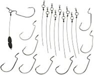 Punch Shot Rig Kit (4/0 EWG Hooks) [Interchangeable Hook Leadered Punchshot Rig] (10 Pack) - Tokyo Style Rig/Jig for Bass Fishing