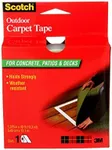 Scotch Outdoor Carpet Tape for Concrete, Patios and Decks, Permanent, Weather Resistant, 1.3 in x 40 ft (CT3010)