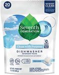 Seventh Generation Free and Clear Natural Dishwasher Pod Pack 20 Count