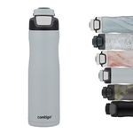 Contigo Drinking Bottle Autoseal Chill Macaroon, stainless steel water bottle with Autoseal technology, insulated bottle keeps beverages cool for up to 28 hours, BPA-free, 720 ml