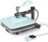 HTVRONT Heat Press Machine for T-Shirts, Heat Press 15 x 15 Professional Heats Up Fast & Distribute Heat Evenly, Swing Away T-Shirt Press Machine for HTV, Sublimation, Heat Transfer Projects (Blue)