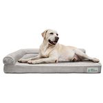 PetFusion BetterLounge Orthopaedic Dog Bed Memory Foam Pet Bed with Waterproof Liner and Removable Cover Comfortable Soft Bed for Dogs- Large (91x71x15 cm)