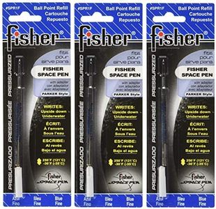 Fisher Space Pen - 3 Pressurized Cartridges Blue Ink Fine Point #SPR1F