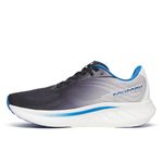 Saucony Men's Ride 18 Running Shoe, Black/Skydiver, 12 M US