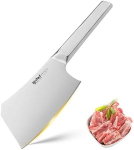 IGNITED CUTLERY 7 inch Meat Cleaver, One-piece Full Metal Cleaver Knife, Heavy Duty Butcher knife, German 1.4116 High Carbon Stainless Steel kitchen Knife, Chopping Knife for Meat, Bone, Lamb Chops