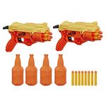 Nerf 26-Piece Cobra RC-6 Dual Targeting Set, Includes 2 Toy Blasters, 4 Half-Targets, and 20 Official Nerf Elite Darts, For Kids, Teens, Adults,Multicolor