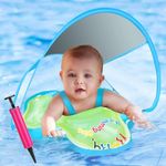 SNOWIE SOFT® Baby Floats for Swimming Pool, Baby Swimming Tube for 12-36 Months, Independent Double Layer PVC with Adjustable Safety Straps Outdoor Swimming Pool Baby Swimming Accessories