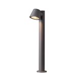 DAWALIGHT GU10 LED Bollard Lights Outdoor 5W Post Lights Mains Powered IP44 Waterproof Pedestal Light for Garden Patio Terrace, Aluminum, Dark Grey