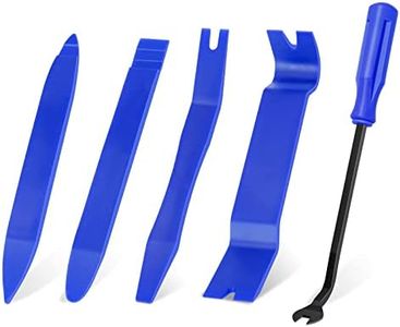 GLK Auto Trim Removal Tool Set, 5pcs Plastic Pry Tool Kit, Auto Trim Tool, Prying Tool, Car Door Panel Clip Revmoal Tool, Fasteners Remover