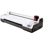 GBC Thermal Laminator Machine, 3-in-1, 9 Inch, 3 or 5 Mil, with Trimmer, Corner Rounder, Includes 10 EZUse Laminating Pouches (1701888)