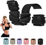 Bodylastics Adjustable Ankle & Wrist Weights 2 lb Pair (1 lb Each) – Silicone, Sweat-Resistant for Arms & Legs - Perfect for Jogging, Walking, Physiotherapy, Cardio, Yoga & Strength Training