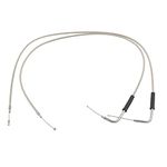 FSFY 110 CM Stainless Steel Throttle Cable For Harley Davidson Sportster XL1200 883 Dyna Road King Electra Glide Handlebar