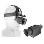 RSBFER Night Vision Goggles Head Mounted, Night Vision Monocular with 4K 1080P HD, 8X Digital Zoom 400M Infrared for Hunting Observe Wildlife