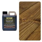 Littlefair's Wood Stain Water Based - 1ltr - Outdoor Furniture Wood Dye - Light & Dark Finishes - Non Toxic & Eco Friendly Formula - Exterior Wood Stain for Crafts - Colour: Sun Kissed Oak