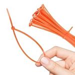 Bolt Dropper | 12 Inch Heavy Duty Zip Ties - Long Cable Ties - UV Resistant Tie Wraps - Versatile Twist Ties - Cable Management Ties - Durable Nylon Ties Construction (1000 Pack, Orange)