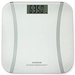 Salter 9073 WH3R Digital Bathroom Scale - Bodyweight Weighing Scale, Weighs In 50g Increments For Precise Readings, Instant Read Step On, LCD Display, Includes Battery & Carpet Feet, Max Weight 180kg