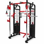 Gym24 Functional Trainer with Smith Machine – All-in-One Home Gym Machine | Chest, Bicep, Tricep,Back Workout | 2.5X2.5 ISI Mark MS Tube | PVC Weight Stack 80 kg Both Side | Installation Free