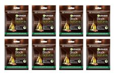 Garnier Hair Color, Natural Brown, 8 Sets, 320g, Covers Gray, Long Lasting