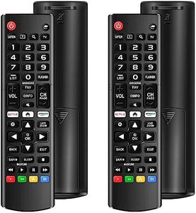 (Pack of 2) Universal Remote for LG Smart TV, Compatible with All LG TV Remote Control LCD LED OLED UHD HDTV 3D 4K Smart TV Models, Replacement Remote for LG Smart TV with Netflix Amazon Shortcuts Key