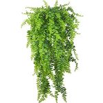 2Pcs Artificial Hanging Plants Fake Ivy Leaves Decoration for Indoor Outdoor, Greenery Home Decor Faux Vine for Living Room & Garden/Farmhouse Aesthetic Decorations (2)