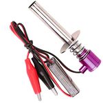 RC Igniter, Electronic RC Electronic Glow Plug Starter RC Plug Starter Igniter, Men for Car HSP Nitro Powered Redcat (Purple)