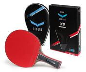 RIZER Legend X9 Table Tennis Paddle with Carbon Fiber | with Ping Pong Racket Case | 7-Ply Blade, Offensive 2.1mm, Competition Ping Pong Racket, Premium Table Tennis Racket, Racquet