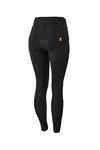 Horze Jodphurs Ladies Tara Women's Full Seat Riding Breeches Pants with Extra High Waist Equine, Black, 36