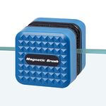 Learay Power Magnetic Algae Scraper Brush for Glass Aquariums, Algae Magnet Window Cleaner Remover for Nano Fish Tank, Srubber Floating Clean Brush Tool with Non-Slip Handle (Mini)