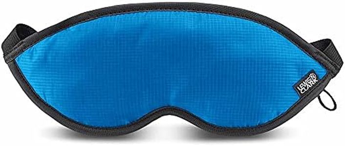 Lewis N. Clark Comfort Eye Mask + Sleep Aid to Block Light for Travel, Airplane, Hotel, Airport, Insomnia + Headache Relief with Adjustable Straps, Teal