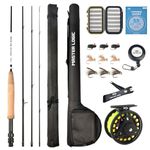 MASTER LOGIC Fly Rod and Reel Combo Starter Kit, 3 or 4 Weight 7 Foot Fly Fishing Rod, 4-Piece Graphite Fly Fishing Combo Kit