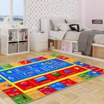 NANAN Kids Rug 3x5 Rug Baby Floor Mat Kids Educational Rug Area Rug for Learning Alphabet Play Mats for Babies and Toddlers Nursery Rug Kids Room Rugs for Bedroom Carpet