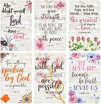 Juvale 6 Pack Prayer Journals for Women - 5x8 Christian Notebooks Bulk with Inspirational Bible Verse Scripture (Floral Designed, 80 Pages)