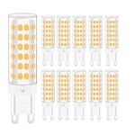 YUANHENLIZ G9 LED Bulbs Warm White Energy Saving Lamp 360 ​​° Degree Beam Angle LED Lamp, Equivalent G9 Halogen Bulbs Energy (10 Pack, 7W)