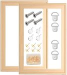 2 Pack 16"x 20" DIY Wood Canvas Stretcher Bars,Removable Canvas Frames Kit-Easy to Assemble,Wooden Frames Kit for Oil Painting ,Diamond Painting ,Canvas Painting and Needle Arts Supplies (16*20)