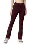 Mehrang Premium Gym wear/Active Wear Tights Stretchable Leggings Yoga Pants Gym Tight, Comfort Fit High Waist Tights (XL, Wine)