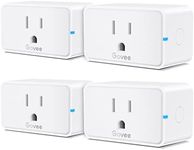 Govee Smart Plug 15A, WiFi Bluetooth Outlets 4 Pack Work with Alexa and Google Assistant, WiFi Plugs with Multiple Timers, Govee Home APP Group Control Remotely, No Hub Required, ETL&FCC Certified