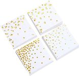 100 PK Gold Napkins - 4 Assorted De