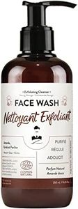 Nettoyant Exfoliant visage pour homme de Monsieur BARBIER | Soin visage Naturel, Végan et Français | Gommage contre les peaux mortes, les points noirs et les impuretés pour un teint lumineux | 250mL