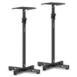 Vondynote Studio Monitor Stands Adjustable Height Speaker Stands with Cable Management