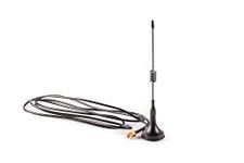 Shopcorp 433 MHz Unity Gain Omni, 6 Inches Antenna with Magnetic Base and Male SMA Connector – Impedance 50 Ohms