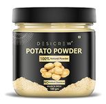 DESICREW Pure & Natural Patato Powder For Skin Toning, Anti-Ageing, Blackhead Removal, Anti Acne & Pimple Free, Deep Cleansing, Skin Face Pack 100 Gm