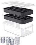 Ice Cube Tray with Lid and Bin, ROT