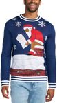 Tipsy Elves Men's Ugly Christmas Sweaters - Funny Christmas Sweaters for Men - Fun Holiday Pullovers - Men's Hilarious Santa's Log on The Fire Ugly Christmas Sweater Size XX-Large