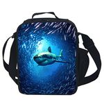 CARBEEN 3D Animal Shark Insulated Lunch Box Cooler Bag (Shark)