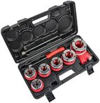 TEXALAN Ratchet Pipe Threader Kit Ratcheting Pipe Threading Tool Set w/ 6 Dies