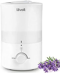 LEVOIT 3L Humidifiers for Bedroom Baby Room with Night Light, Cool Mist Humidifier for Home, Office & Plant, Auto-Off, Up to 25H for 27 ㎡, Quiet Operation with 360° Rotation Nozzle- 2 Filter Sponge