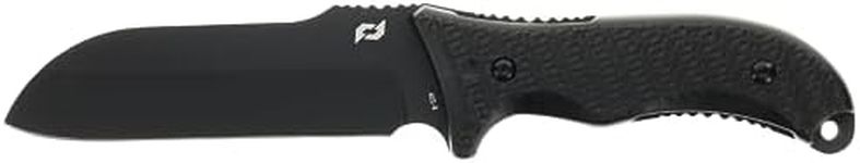 Schrade SCHF36CP Frontier 10.4in High Carbon Steel Full Tang Fixed Blade Knife with 5in Drop Point and TPE Handle for Outdoor Survival, Camping and Bushcraft