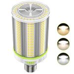 LED Corn Light 90W/120W/150 Adjustable Corn Bulb E39/E40 Mogul Base, ETL Listed 22,500LM 5700K/5000K/4500K Daylight Replacement Bulb for Warehouse Low Bay High Wall Pack Shoebox Packing Lot Light